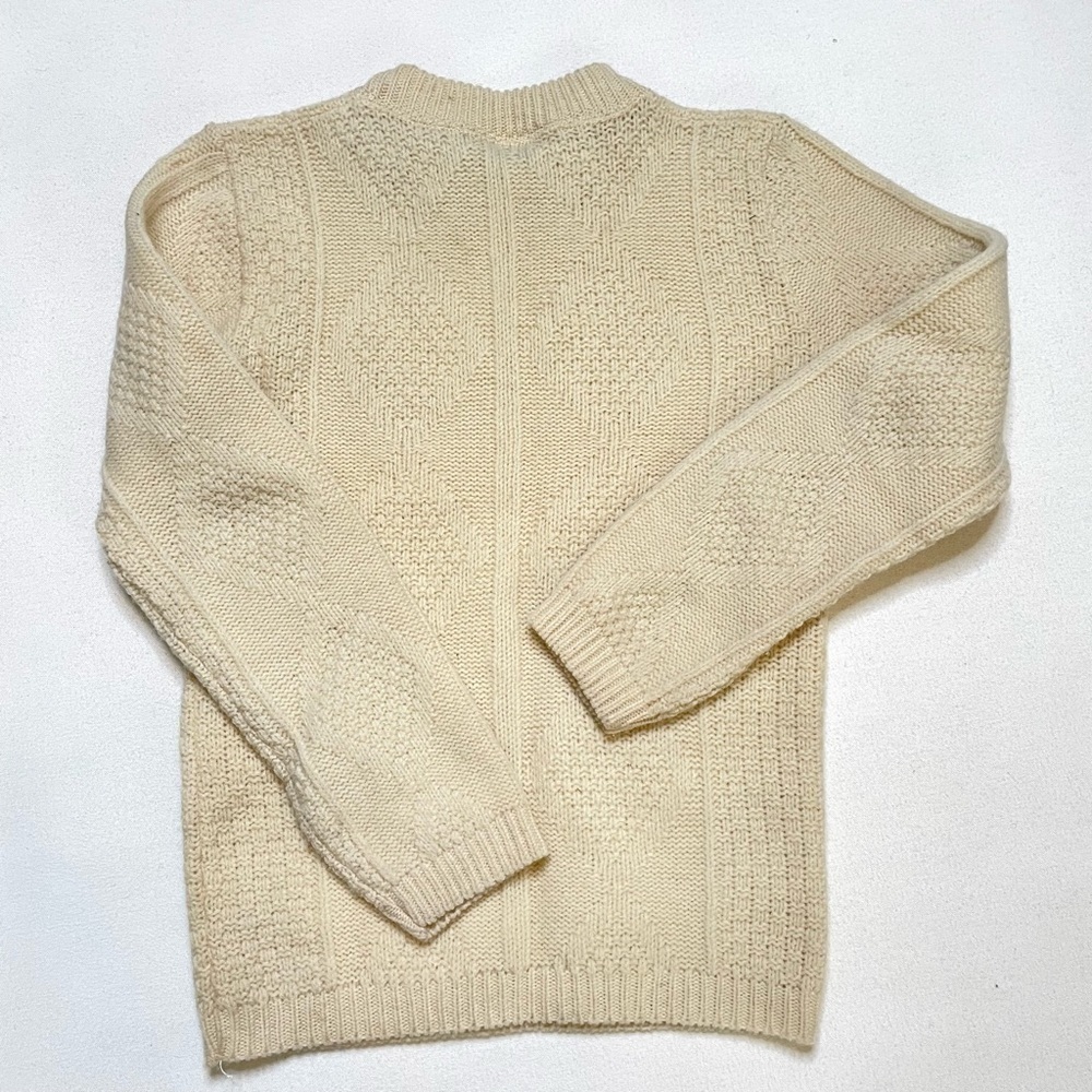 Vintage texture wool crewneck sweater XS - Picture 4 of 12